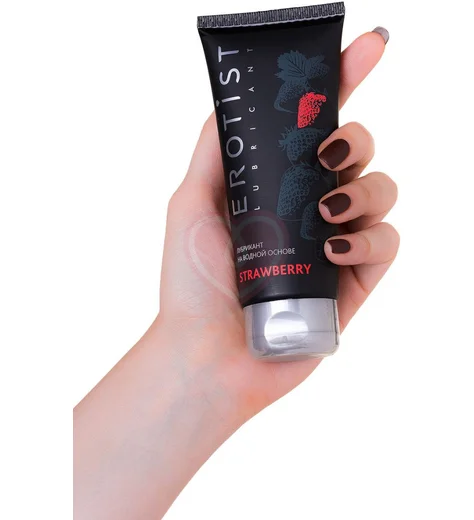 Лубрикант на водной основе Erotist Strawberry с ароматом клубники 100 мл фото 2