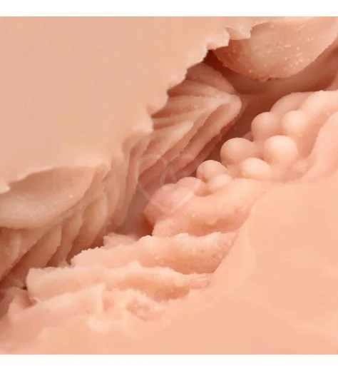 Мастурбатор вагина в стакане Naked Factory V-03 телесный фото 6