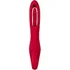Вибратор с двигающимся язычком Flovetta Begonia бордовый фото 3