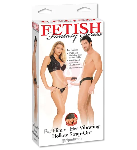 Реалистичный фаллопротез с вибрацией Pipedream Vibrating Hollow Strap-on 15 см телесный фото 2