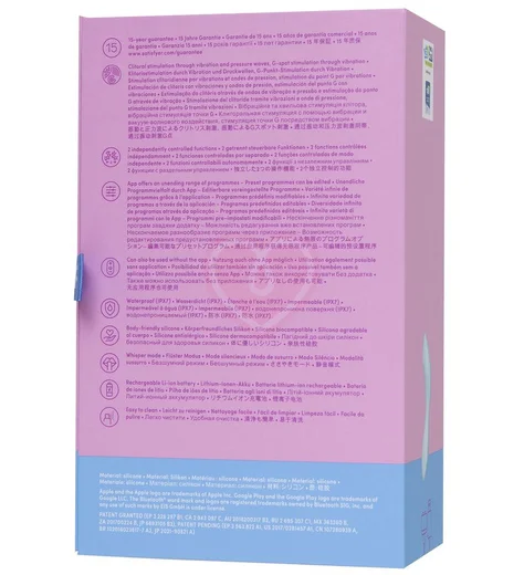 Вибратор с вакуумной стимуляцией Satisfyer Curvy Trinity 5+ и приложением голубой фото 8