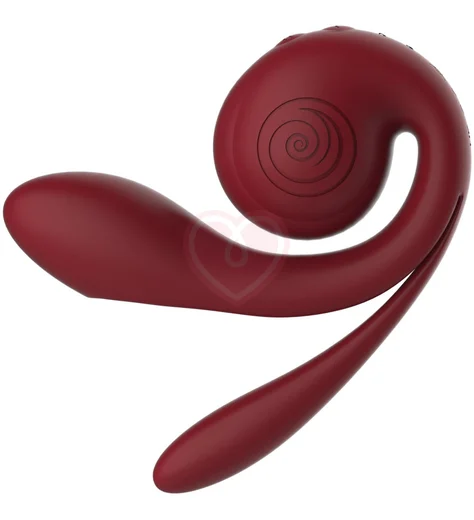 Вибратор для тройной стимуляции Svibe Gizi Pro бордовый фото 3