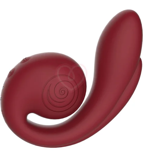 Вибратор для тройной стимуляции Svibe Gizi Pro бордовый фото 4