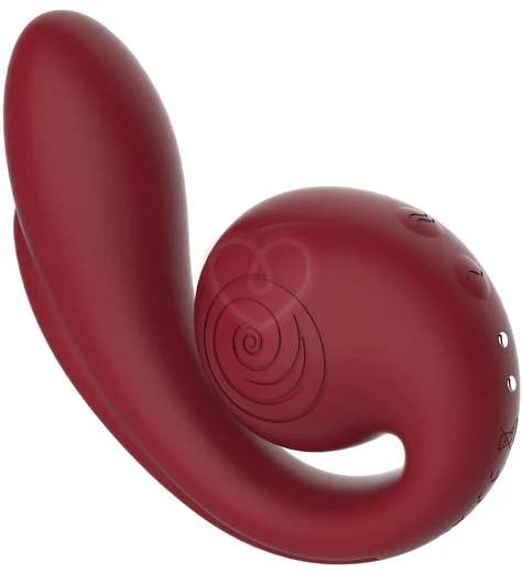 Вибратор для тройной стимуляции Svibe Gizi Pro бордовый фото 5