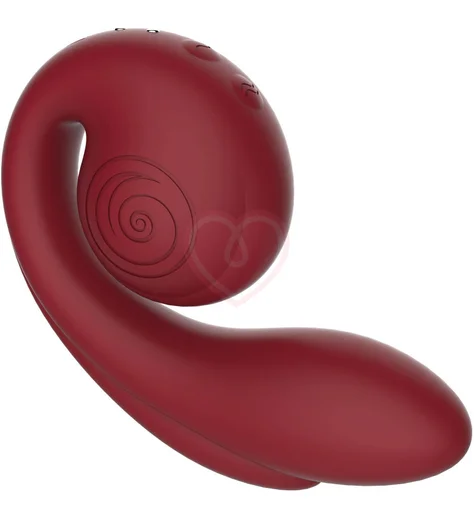 Вибратор для тройной стимуляции Svibe Gizi Pro бордовый фото 7