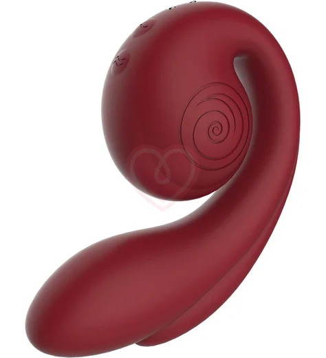 Вибратор для тройной стимуляции Svibe Gizi Pro бордовый фото 8