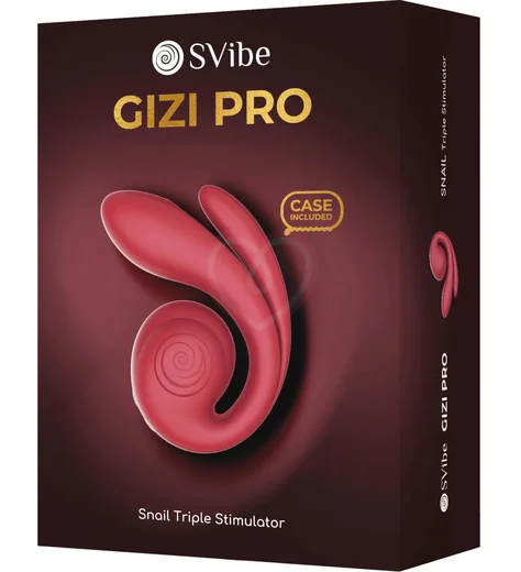 Вибратор для тройной стимуляции Svibe Gizi Pro бордовый фото 9