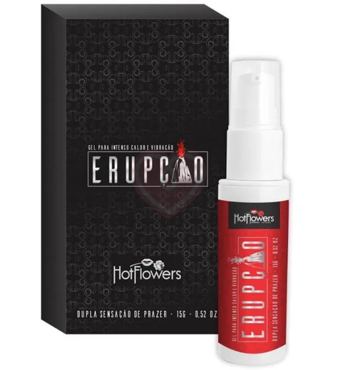 Согревающий гель для клитора Eruption с вибрацией и покалывающим эффектом 15 г фото 2