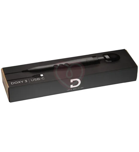 Вибромассажер Doxy USB-C 28 см чёрный фото 5