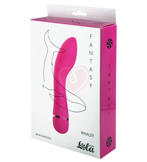 Вибратор с объёмным кончиком Lola Fantasy Whaley розовый фото 3