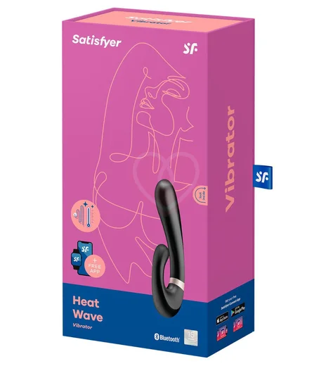 Вибратор Satisfyer Heat Wave с клиторальным стимулятором и нагревом чёрный фото 4
