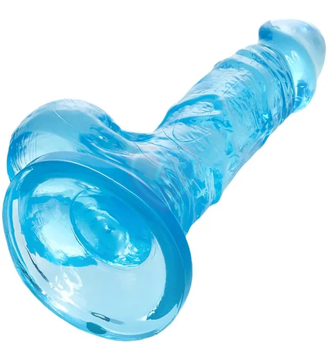 Фаллоимитатор на присоске A-Toys by Toyfa Indy голубой фото 5