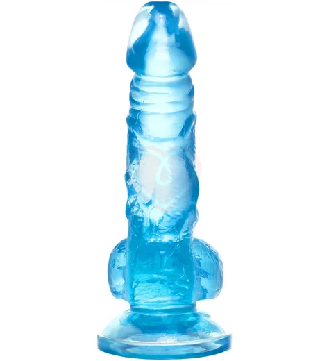 Фаллоимитатор на присоске A-Toys by Toyfa Indy голубой фото 6