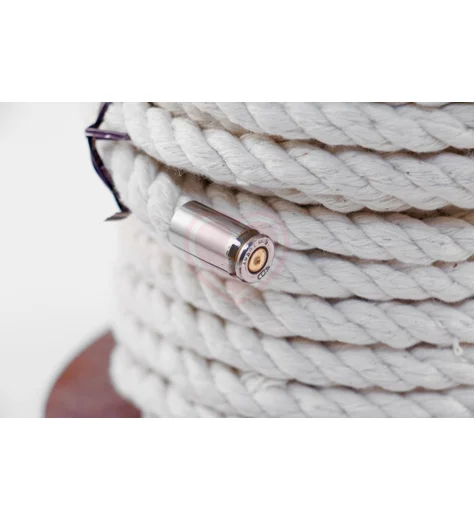 Хлопковая верёвка для шибари на катушке белая 5 м фото 2