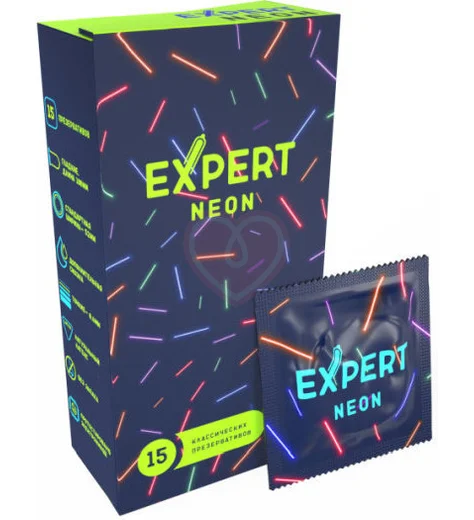 Светящиеся презервативы Expert Neon 15 шт фото 4