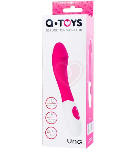 Вибратор с реалистичной головкой для зоны G A-Toys by Toyfa Una розовый фото 2