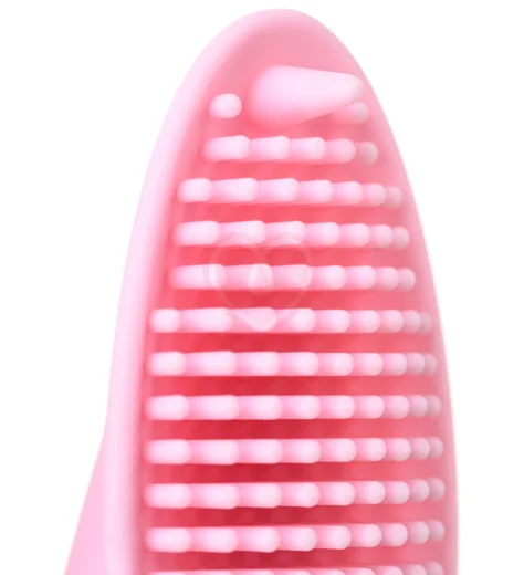 Вибронасадка на палец для прелюдии Jos Twity розовая фото 7