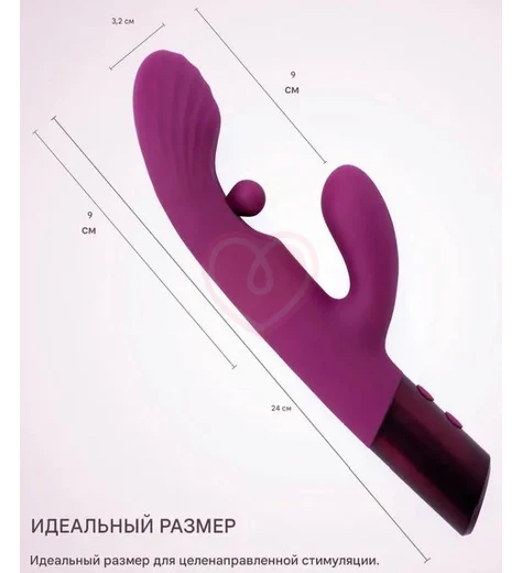 Вибратор-кролик с вращающимся шариком Selove Swrily фиолетовый фото 7