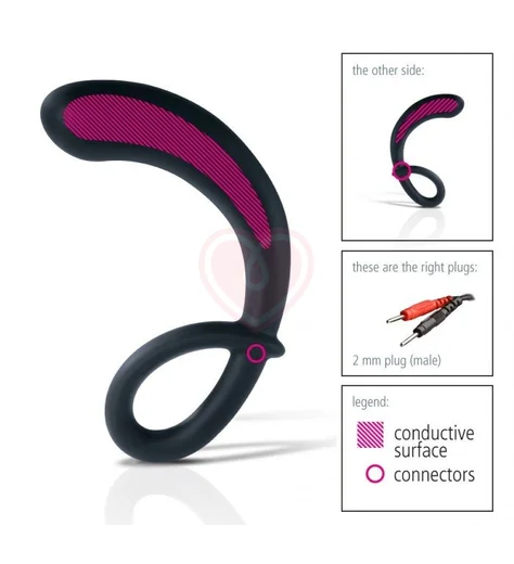 Стимулятор простаты Mystim Curving Curt 13 см фото 2