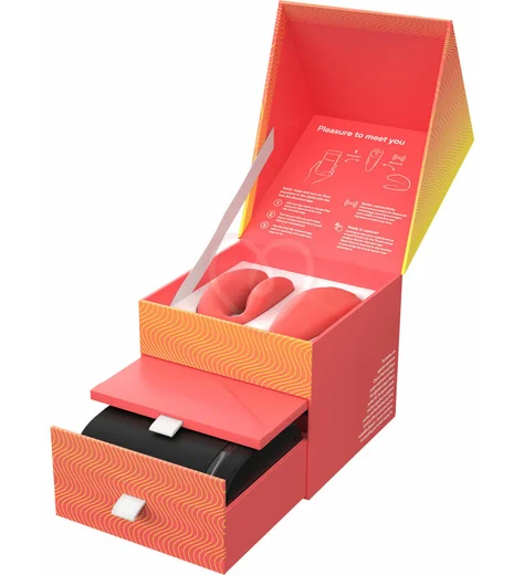 Парный вибратор с сенсорным пультом управления We-Vibe Chorus коралловый фото 7