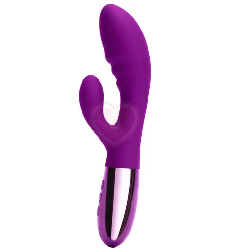 Вибратор с клиторальным кончиком Le Wand Blend фиолетовый фото 2
