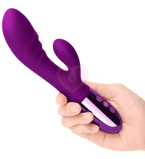 Вибратор с клиторальным кончиком Le Wand Blend фиолетовый фото 3