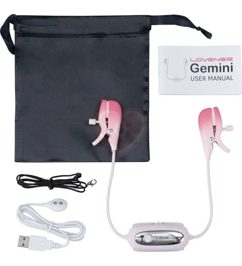 Зажимы для сосков Lovense Gemini с вибрацией и управлением от приложения фото 4