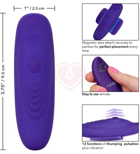 Вибратор для клитора с креплением Lock-N-Play Pulsating Panty Teaser фиолетовый фото 7