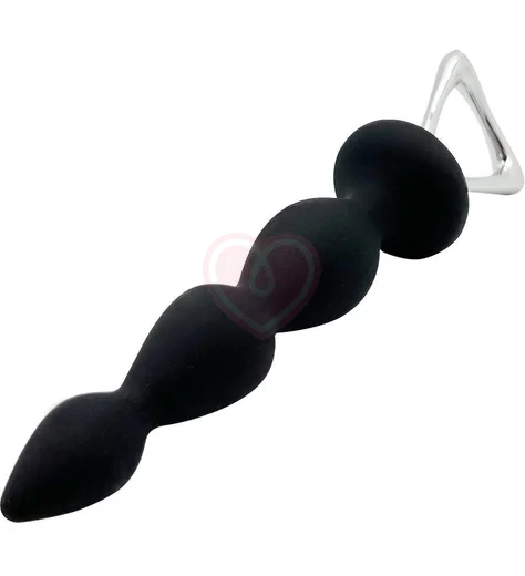 Анальная елочка с держателем Arrow чёрная фото 2