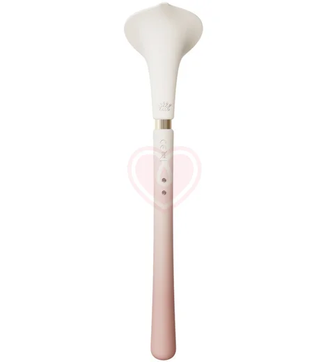 Вибратор в форме цветка Zalo Calla бежево-розовый фото 3