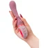 Рельефный вибратор с ручкой-кольцом Flovetta Rose розовый фото 6