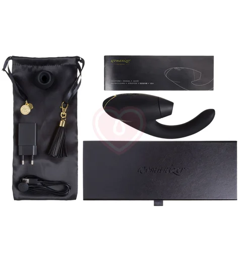 Вибратор с бесконтактной стимуляцией клитора Womanizer InsideOut чёрный фото 6