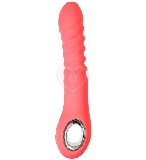 Вибратор с функцией толчков вверх-вниз Flovetta Flox коралловый фото 3