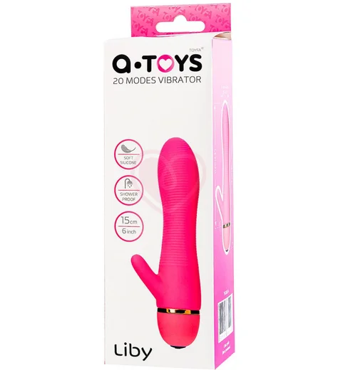 Вибратор-кролик A-Toys by Toyfa Liby розовый фото 11