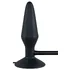 Расширяющая анальная пробка с присоской чёрная фото 2