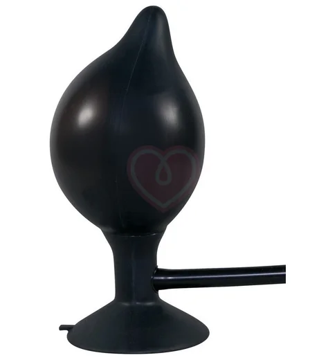 Расширяющая анальная пробка с присоской чёрная фото 3