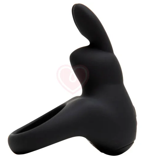Эрекционное виброкольцо Happy Rabbit чёрное фото 2