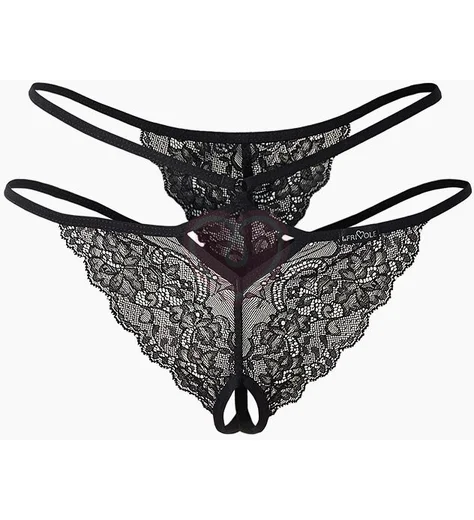 Трусики с доступом и тонкими лентами Easy To Love чёрные фото 4