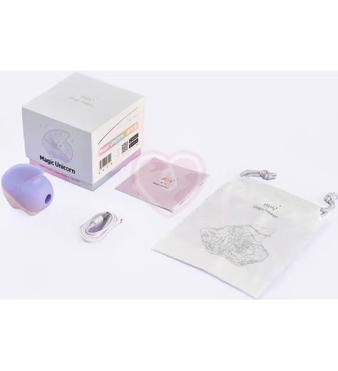 Вакуумный стимулятор Magic Motion Unicorn с дистанционным управлением фиолетовый фото 2