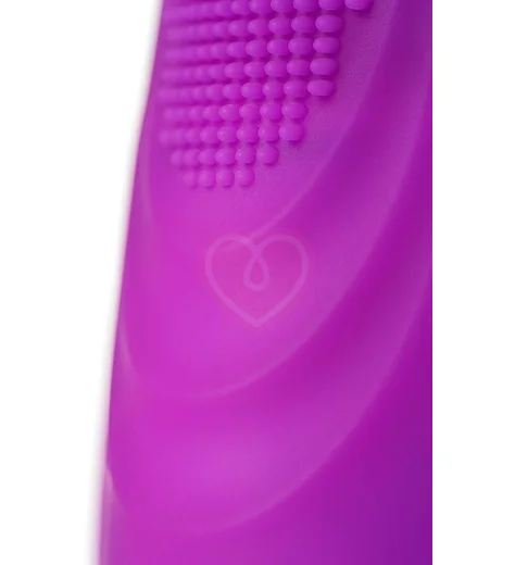 Клиторальный стимулятор с вибрацией язычком и ресничками Jos Alicia фиолетовый фото 7