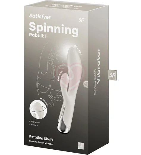 Вибратор-кролик с ротацией Satisfyer Spinning Rabbit 1 бежевый фото 6