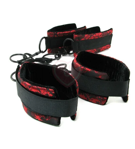 Крестообразная фиксация для рук и ног атласная Scandal Hog Tie фото 2