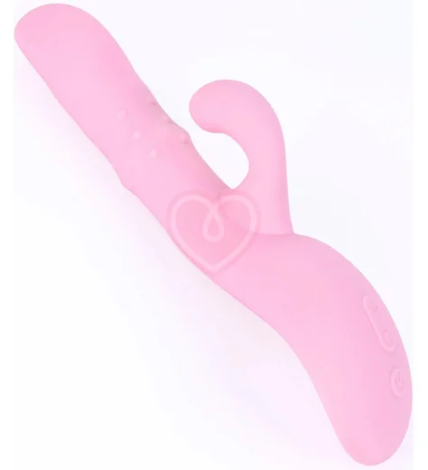 Вибратор-кролик со подвижными шариками Selove Wave розовый фото 2