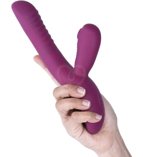 Вибратор-кролик с вакуумно-волновой стимуляцией клитора Selove Caress фиолетовый фото 6
