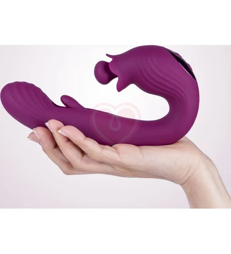 Вибратор-кролик со стимуляцией зоны G и пульсацией Selove BellFlower фиолетовый фото 6
