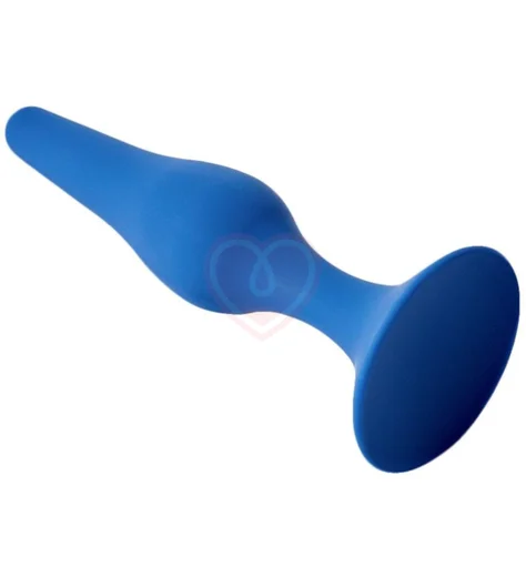Средняя анальная пробка Gravity Le Frivole кобальтового цвета фото 2