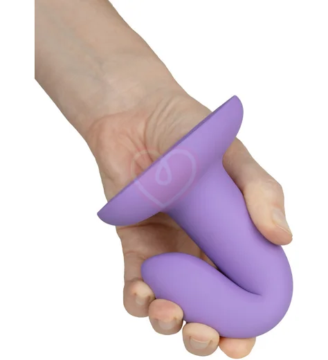 Фаллоимитатор на присоске в форме сердца Flow Emotional фиолетовый фото 4