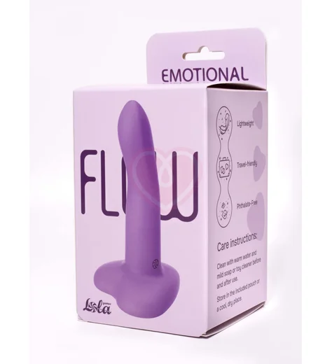 Фаллоимитатор на присоске в форме сердца Flow Emotional фиолетовый фото 6
