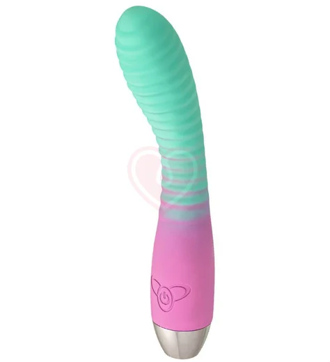 Гибкий вибратор с анатомическим изгибом Flovetta Azalia мятно-розовый фото 4