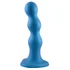 Рельефный фаллоимитатор Strap-On-Me Dildo Plug Balls размер L 15 см голубой фото 2